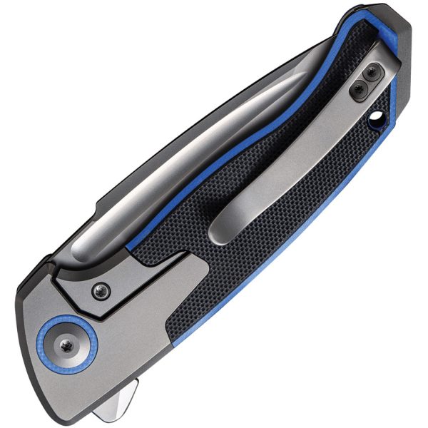 We Knife Co Ltd Press Check Framelock Gray Folding Knife 3.13"