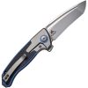 We Knife Co Ltd Press Check Framelock Gray Folding Knife 3.13"