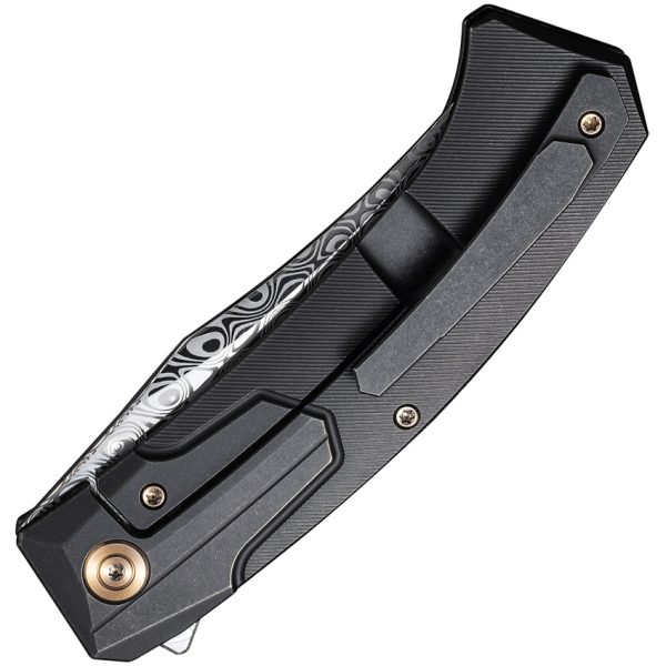 WE21015DS1_add_01 We Knife Co Ltd Shuddan Framelock Folding Knife 3.5" Damasteel Black