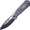 We Knife Co Ltd Baloo Mystery Box Folding Knife Purple Titanium CPM-20CV