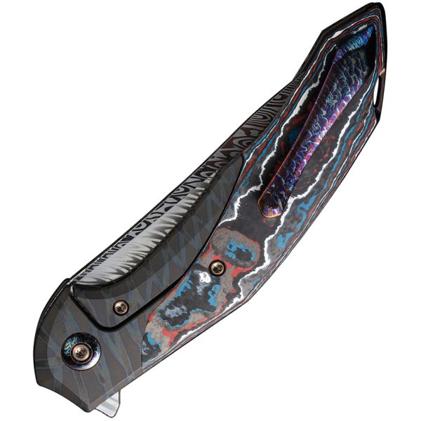 WE22008BDS1_add_01 We Knife Co Ltd Merata Framelock 3.75" Damascus Folding Knife Red