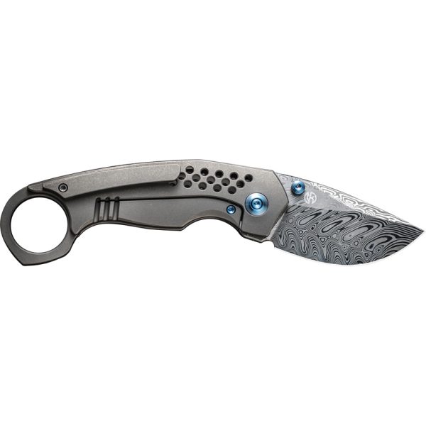 WE22013DS1_add_02 We Knife Co Ltd Envisage Framelock Damascus Folding Knife 2.38" Gray Titanium