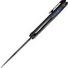 We Knife Co Ltd Zonda Framelock Flame 4" Black Folding Knife
