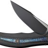 We Knife Co Ltd Zonda Framelock Flame 4" Black Folding Knife