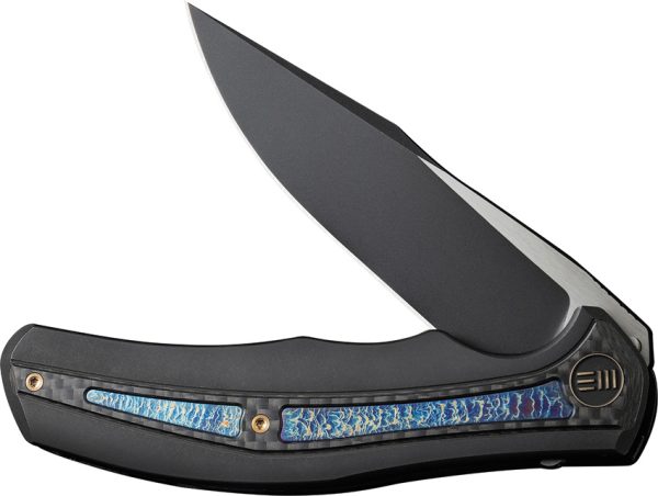 We Knife Co Ltd Zonda Framelock Flame 4" Black Folding Knife