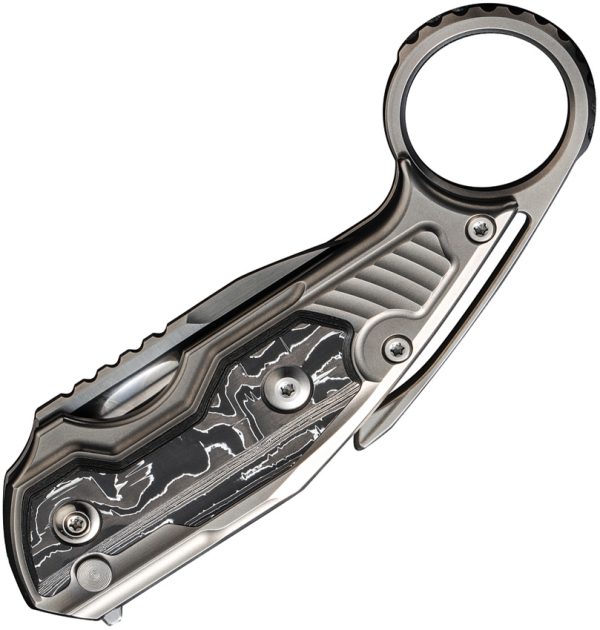 We Knife Co Ltd Yardbird Button Lock Folding Knife 2.38" CPM-20CV Titanium