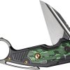 We Knife Co Ltd Yardbird Button Lock Folding Knife 2.38" CPM-20CV Black