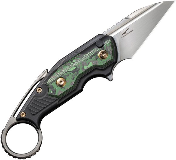 We Knife Co Ltd Yardbird Button Lock Folding Knife 2.38" CPM-20CV Black