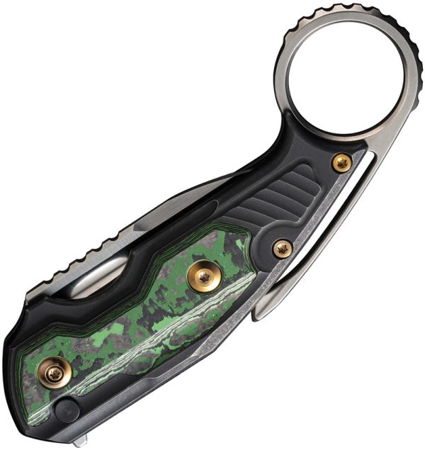 We Knife Co Ltd Yardbird Button Lock Folding Knife 2.38" CPM-20CV Black