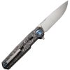 We Knife Co Ltd Navo Linerlock Folding Knife 3.25" CPM-20CV Rose Carbon Fiber