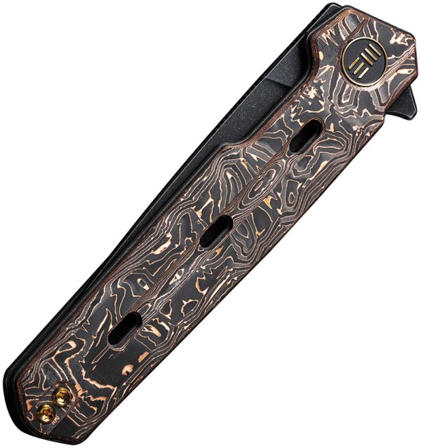 We Knife Co Ltd Navo Linerlock Folding Knife 3.25" CPM-20CV Copper Foil