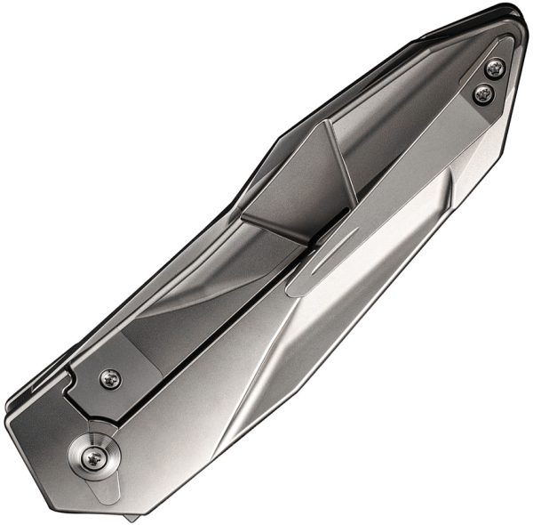 We Knife Co Ltd Framelock Folding Knife 3.88" CPM-20CV Blade Titanium Handle