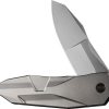 We Knife Co Ltd Framelock Folding Knife 3.88" CPM-20CV Blade Titanium Handle