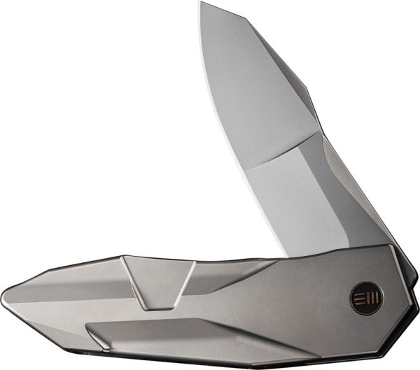 We Knife Co Ltd Framelock Folding Knife 3.88" CPM-20CV Blade Titanium Handle