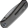 We Knife Co Ltd Qubit Button Lock Damasteel Folding Knife 3.25"