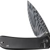 We Knife Co Ltd Qubit Button Lock Damasteel Folding Knife 3.25"