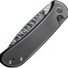 We Knife Co Ltd Qubit Button Lock Damasteel Folding Knife 3.25"
