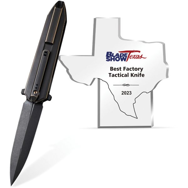 We Knife Co Ltd Diatomic Framelock Folding Knife CPM-20CV 3.75in Black Stonewash