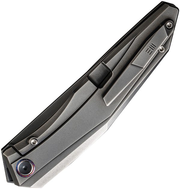 We Knife Co Ltd Cybernetic Framelock Gray 4" CPM-20CV Folding Knife