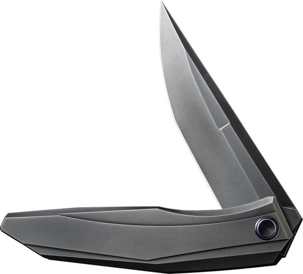 We Knife Co Ltd Cybernetic Framelock Gray 4" CPM-20CV Folding Knife