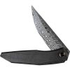 We Knife Co Ltd Cybernetic Framelock 4" Damascus Blade Black Titanium Folding Knife