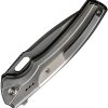 We Knife Co Ltd Exciton Button Lock Folding Knife 3.63" CPM-20CV Titanium Gray