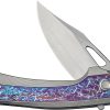 We Knife Co Ltd Nefaris Framelock Flame 3.5" CPM-20CV Folding Knife