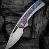 We Knife Co Ltd Nefaris Framelock Flame 3.5" CPM-20CV Folding Knife