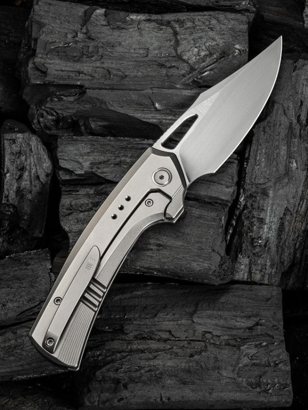 We Knife Co Ltd Nefaris Framelock Flame 3.5" CPM-20CV Folding Knife