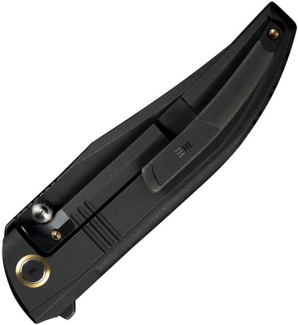 We Knife Co Ltd Ezinta Framelock Folding Knife Black 4" M390