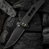 We Knife Co Ltd Ezinta Framelock Folding Knife Black 4" M390