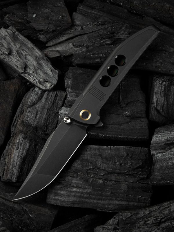 We Knife Co Ltd Ezinta Framelock Folding Knife Black 4" M390