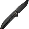 We Knife Co Ltd Ezinta Framelock Folding Knife Black 4" M390