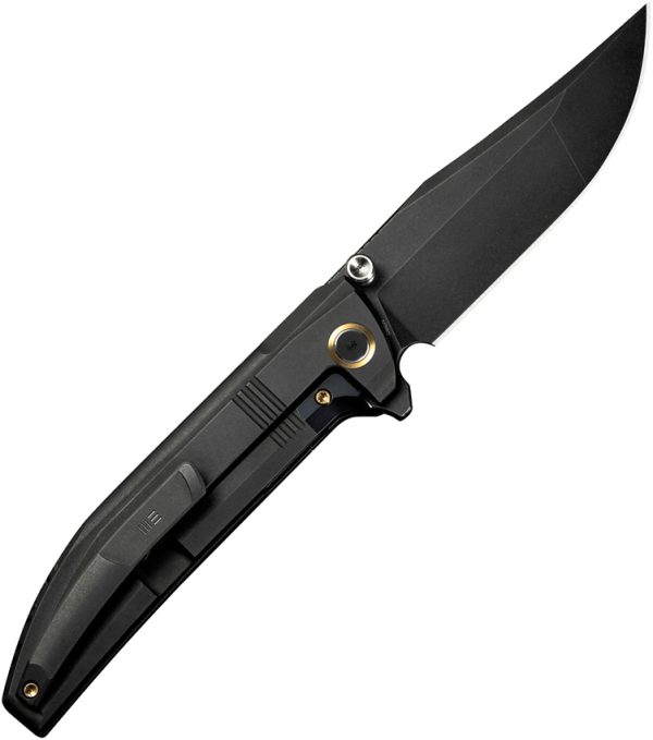 We Knife Co Ltd Ezinta Framelock Folding Knife Black 4" M390