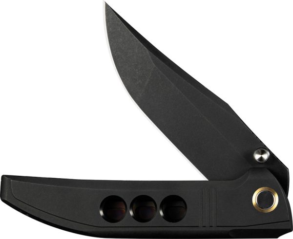 We Knife Co Ltd Ezinta Framelock Folding Knife Black 4" M390
