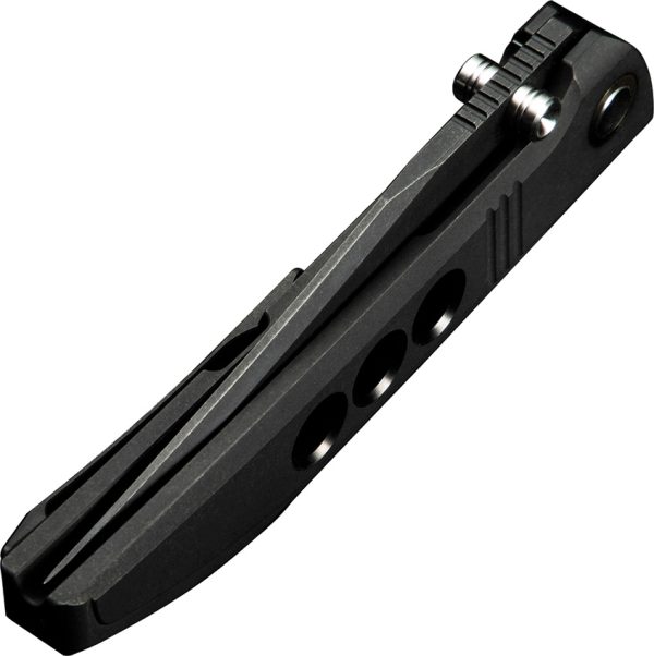 We Knife Co Ltd Ezinta Framelock Folding Knife Black 4" M390