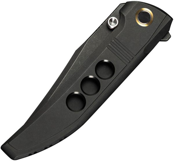 We Knife Co Ltd Ezinta Framelock Folding Knife Black 4" M390