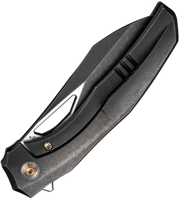 We Knife Co Ltd Ignio Framelock Black Stonewash CPM-20CV Folding Knife