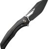 We Knife Co Ltd Ignio Framelock Black Stonewash CPM-20CV Folding Knife