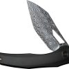 We Knife Co Ltd Ignio Framelock Damasteel Folding Knife Black