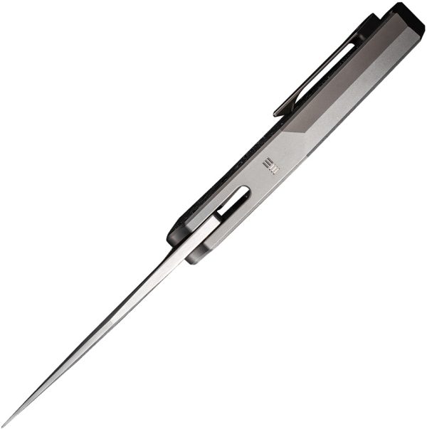 We Knife Co Ltd OAO Framelock Folding Knife 3.5" CPM-20CV Black Titanium