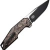 We Knife Co Ltd OAO Framelock Folding Knife 3.5" CPM-20CV Black