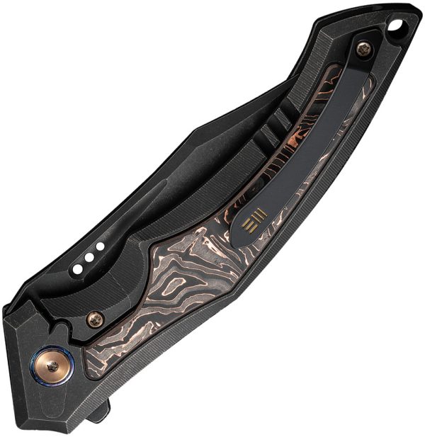 We Knife Co Ltd Orpheus Framelock Black CPM-20CV 3.5" Folding Knife