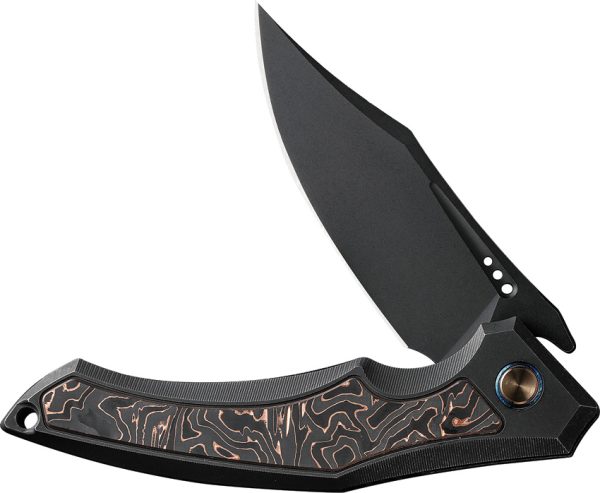 We Knife Co Ltd Orpheus Framelock Black CPM-20CV 3.5" Folding Knife