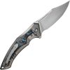 We Knife Co Ltd Orpheus Framelock Folding Knife 3.5" CPM-20CV Gray Titanium