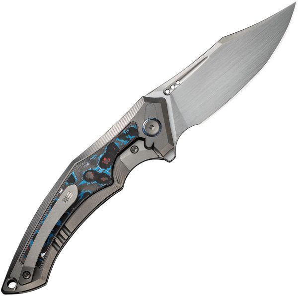 We Knife Co Ltd Orpheus Framelock Folding Knife 3.5" CPM-20CV Gray Titanium