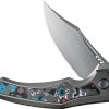 We Knife Co Ltd Orpheus Framelock Folding Knife 3.5" CPM-20CV Gray Titanium