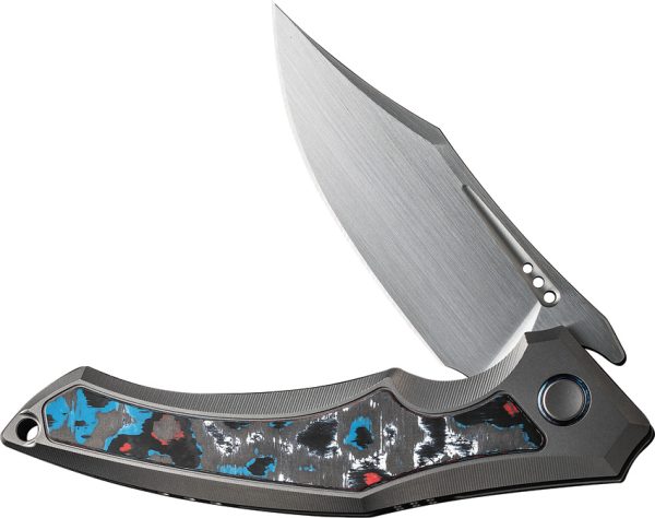 We Knife Co Ltd Orpheus Framelock Folding Knife 3.5" CPM-20CV Gray Titanium