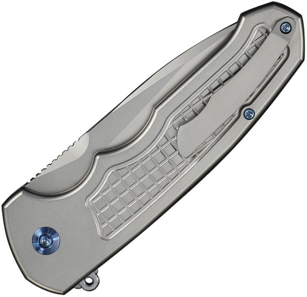 We Knife Co Ltd Starlash Flip Press Lock Gray Folding Knife
