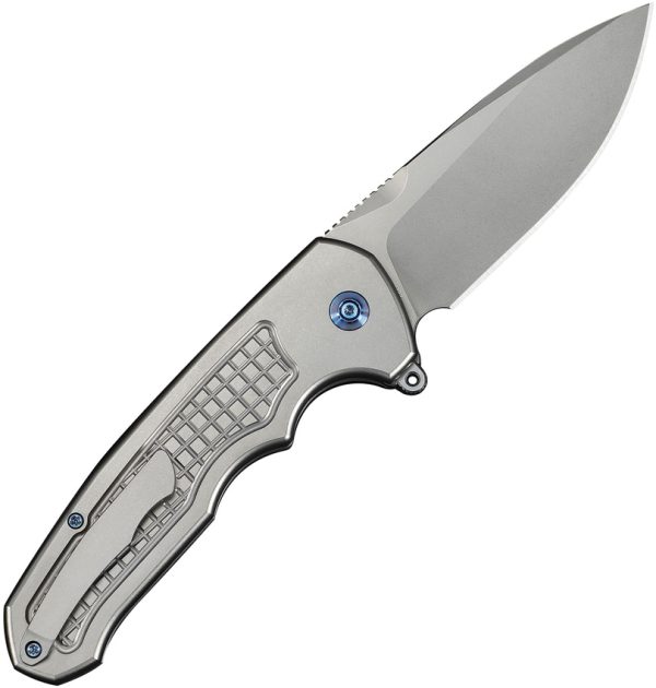We Knife Co Ltd Starlash Flip Press Lock Gray Folding Knife